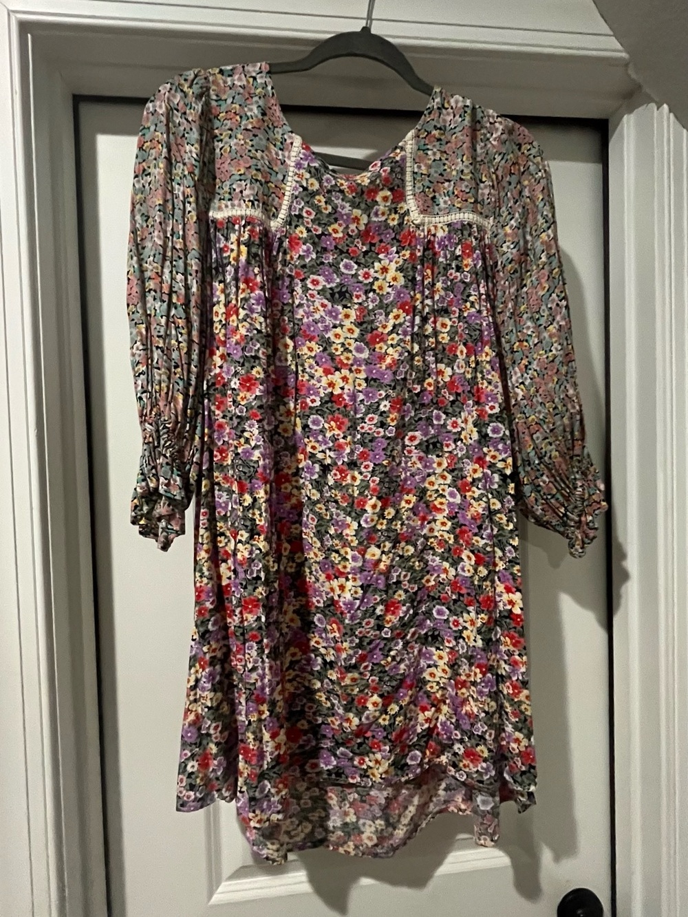 Umgee Multicolor Floral Peasant Blouse